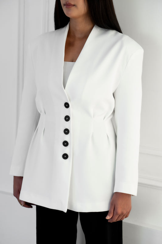 BLAZER  DILARA - BLANC