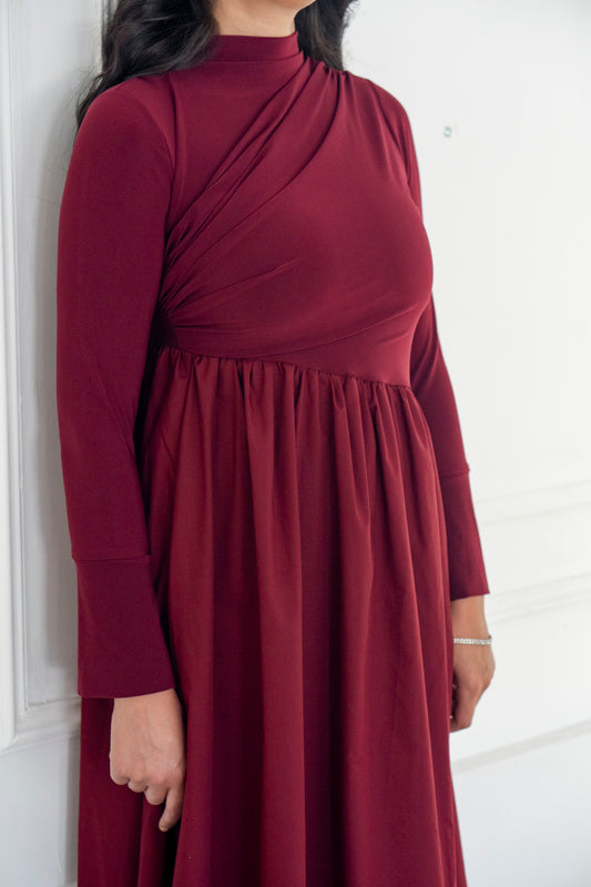 Robe AYLINE - BORDEAUX
